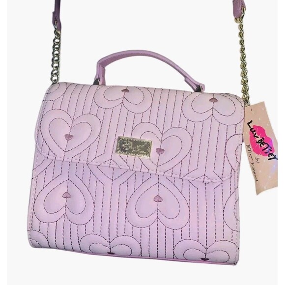 Luv Betsey by Betsey Johnson Blush Handbag Crossbody NWT - Picture 5 of 5